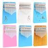 17 Keys Thumb Piano Kalimba Single Board Pine Mbira Mini Keyboard Instrument 6 Optional