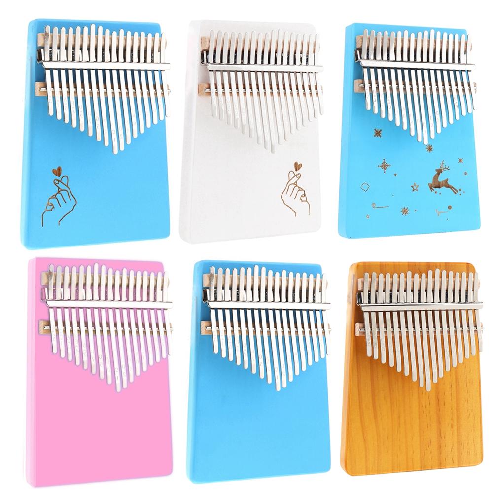 17 клавиш, пианино для большого пальца, одноплатное фортепиано Kalimba, мини-клавишный инструмент Mbira, 6 опционально