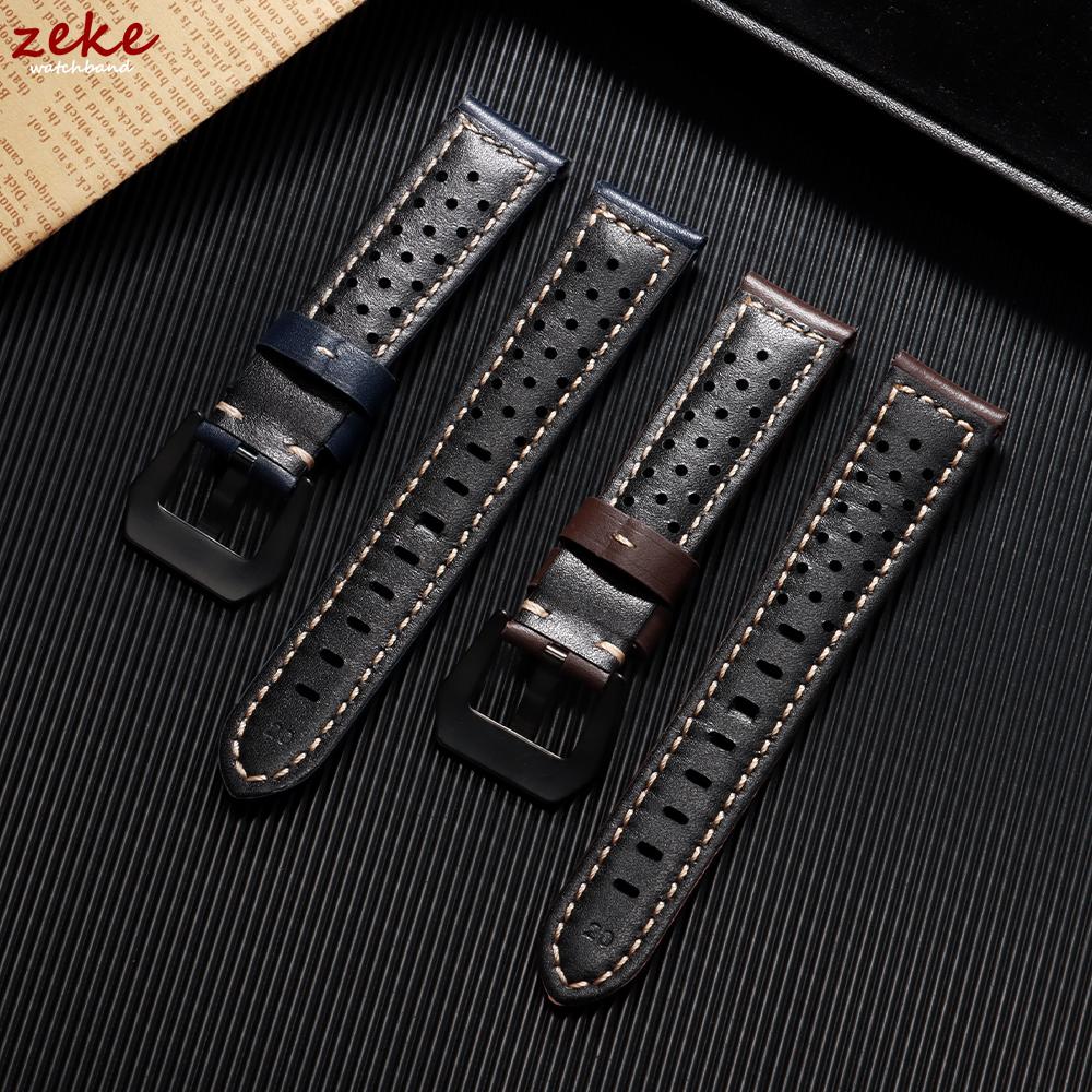 Ремешки для часов из натуральной кожи ручной работы 20 мм 18/22/24/26 мм для Panerai для Omega Мягкий Мужской Винтажный Дышащий Браслет Ремень из Коровьей Кожи