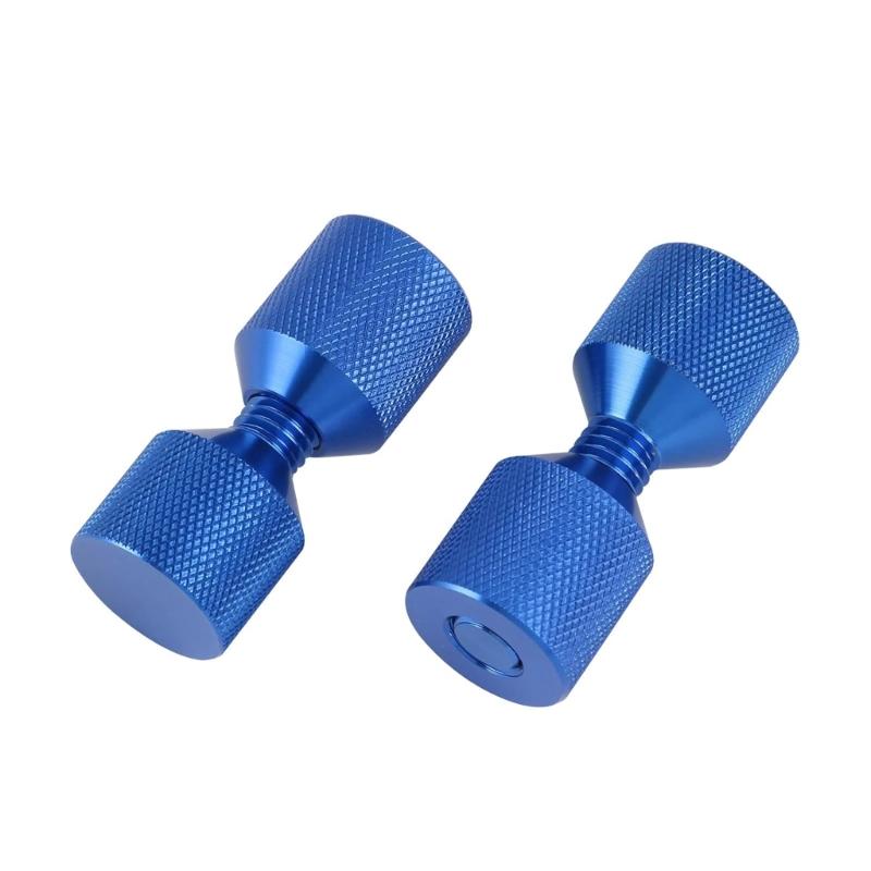 2 шт. Набор штифтов для позиционирования фланца трубы, резьбовые алюминиевые штифты с двумя отверстиями, обработанные штифты с 2 отверстиями для надежной сборки