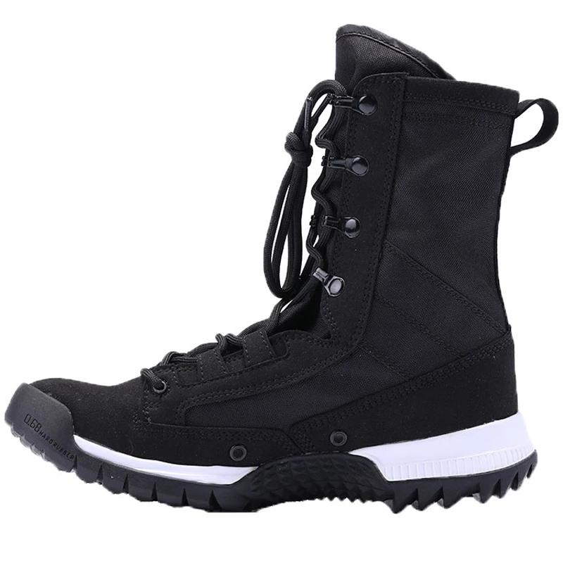 Outdoor Men Desert Combat Boots Training Boots Wear-resistant Military Boots Lightweight Hiking Shoes Male Middle Calf Boot