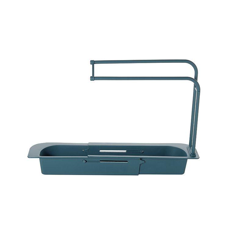Versatile Telescopic Sink Rack Holder With Extendable Storage For Soap Sponge Towel