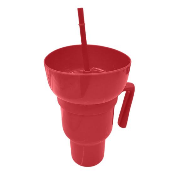 Snack And Drink Cup with Straw Lightweight Stadium Tumbler Portable