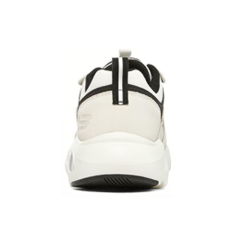 Skechers D'LITES 4.0 Мужские Сетчатые Низкие Папины Кроссовки Бело-Черные 894073-WBK