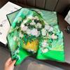 New Arrival 100% Natural Silk Scarf Fashion Women Summer Beach Small Scarves Poncho 53*53cm Hijab Kerchief Pashmina Bandana