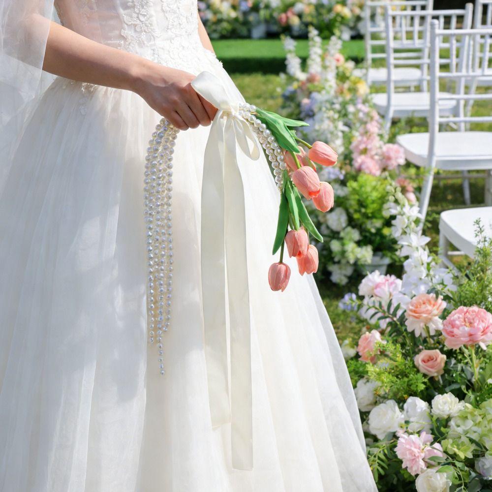 Многоразовые Декоративные Свадебные Цветы Удобная Ручка Свадебные Аксессуары Свадебная Вечеринка