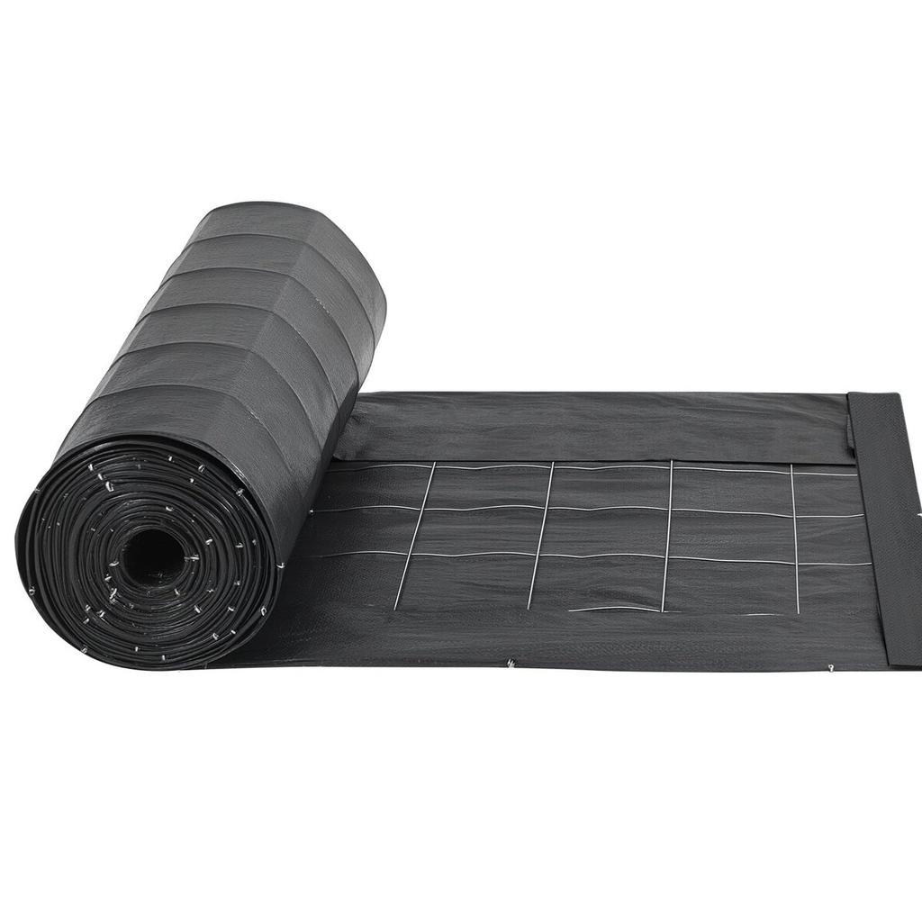 Silt Fence Fabric Rolls, 0.6×30.5 m Backed Wire Silt Fence, Erosion Control Fencing for Sediment Retention, Industrial Grade Temporary Tough