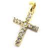 [M8763] - Gold Plated 'Cross' Pendant