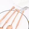 20Pcs (5set) Luxury Pink Gold Dinnerware Set Stainless Steel Flatware Cutlery Set Kitchen Fork Knife Spoon Tableware Silverware Set