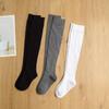 1 Pair School Knee High Sock for Kids Girl Korean Fashion Solid Color Calf Sock for Children Spring Summer Soft Cotton Sock