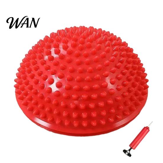 Family Exercise Balance Ball Anti-Slip Thickened Base Hemispheric Massage Design Sensory Kids Development Non-turning Trainer Preschool Activity