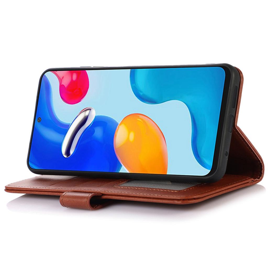 Для Realme C67 4G чехол PU кожаный слот для карт подставка противоударный TPU внутренний чехол для телефона