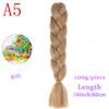 MISS WIG Ombre Oversized Hazelnut Hair 24" 100g Synthetic Crochet Braid Hair Extension Fiber
