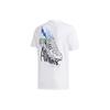 adidas Футболка Neo Hand-Drawed Pattern Letter Print Sports Casual Short Sleeve T Shirt Men T Shirts White GJ8887