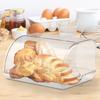 Bread Box For Kitchen Counter Bread Holder With Lid Makeup Organizer Desktop Storage Box For Homemade Bread Bagel Muffins Rolls