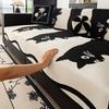 Мультяшная кошка, подушка для дивана, цельный чехол, фиксированный, нескользящий, новый, универсальный для четырех сезонов, подушка для сиденья дивана с прямым рядом