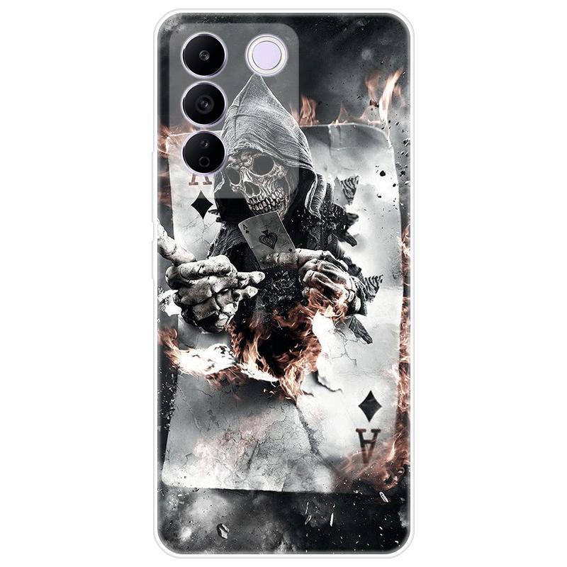 For Vivo V27e V 27e Case Soft Silicone Back Cover Cartoon Phone Case Diversification