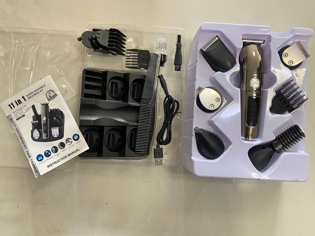 Набор для стрижки волос с аккумуляторным ЖК-дисплеем и моющейся бритвой для карвинга