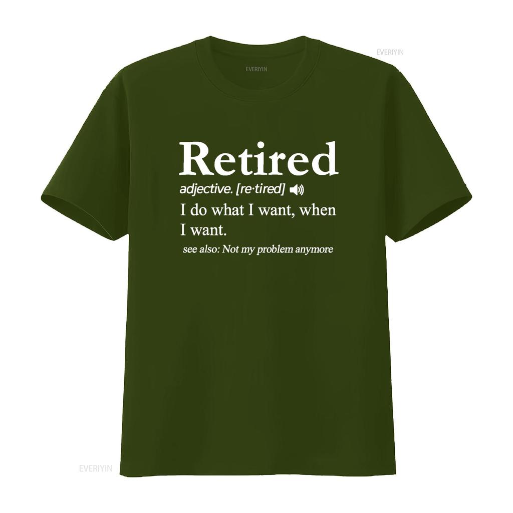 Retired Definition T Shirt Funny Retirement Gag  vintage Washed Casual fashion Top For Everyday Wear streetwear Stylish Unisex