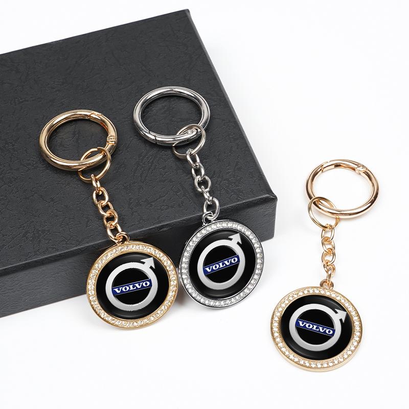 tkseq3 Car logo Key Chain Pendant Keyring Metal Keychain For Volvo ES90 EC40 EX40 EM90 XC90 V90 V60 XC60 V40 S80 S60 S90 C40 XC40 V70 X