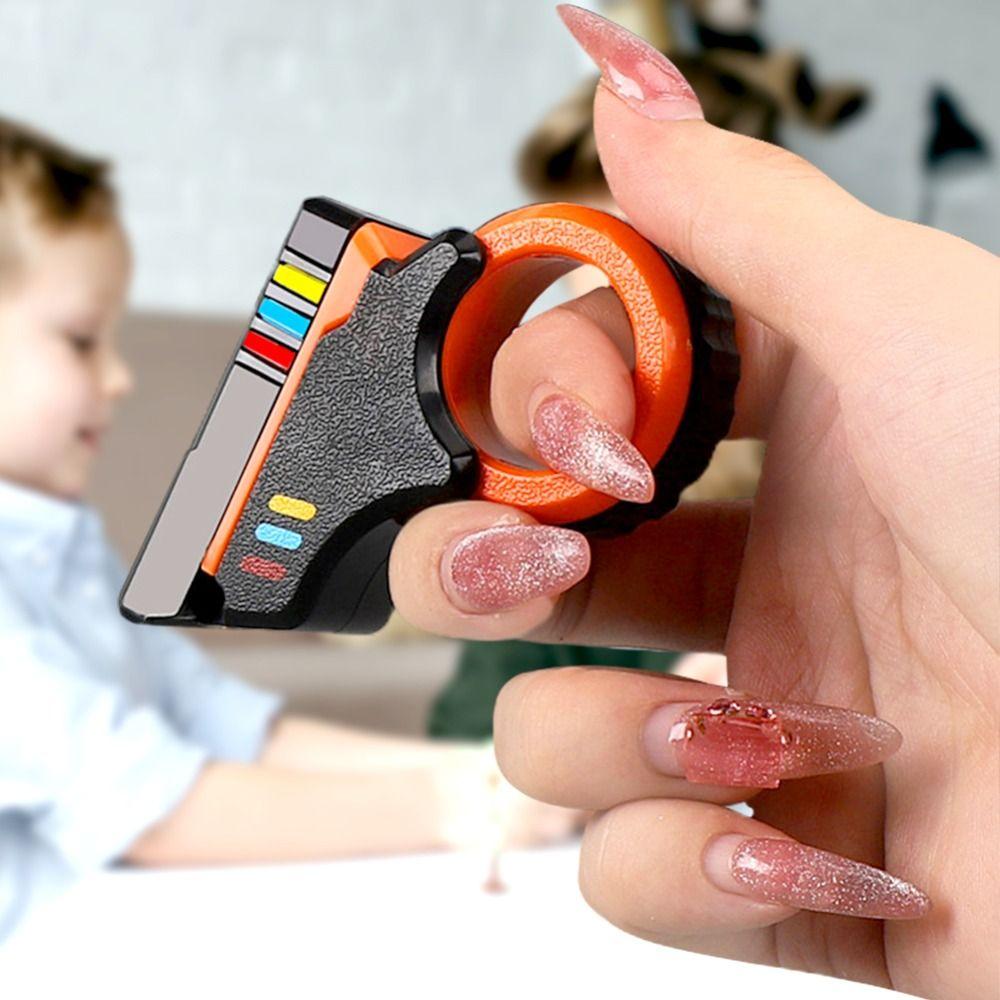 Soothing Rotary Finger Sliders 3D Printed Fidget Ring Toys Portable Spinner Toys  Adult Kids