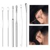 Yousheng 1 Set Ear Wax Cleaner Reusable Polished Surface Professional Spiral Earwax Remover Ear Pick Cleaning Tool Kit