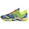 Li Ning Falcon 4 Fabric Anti-Slip Wear-Resistant Low-Top Badminton Shoes Men Shoes Fluorescent-Yellow Green AYAR001-1