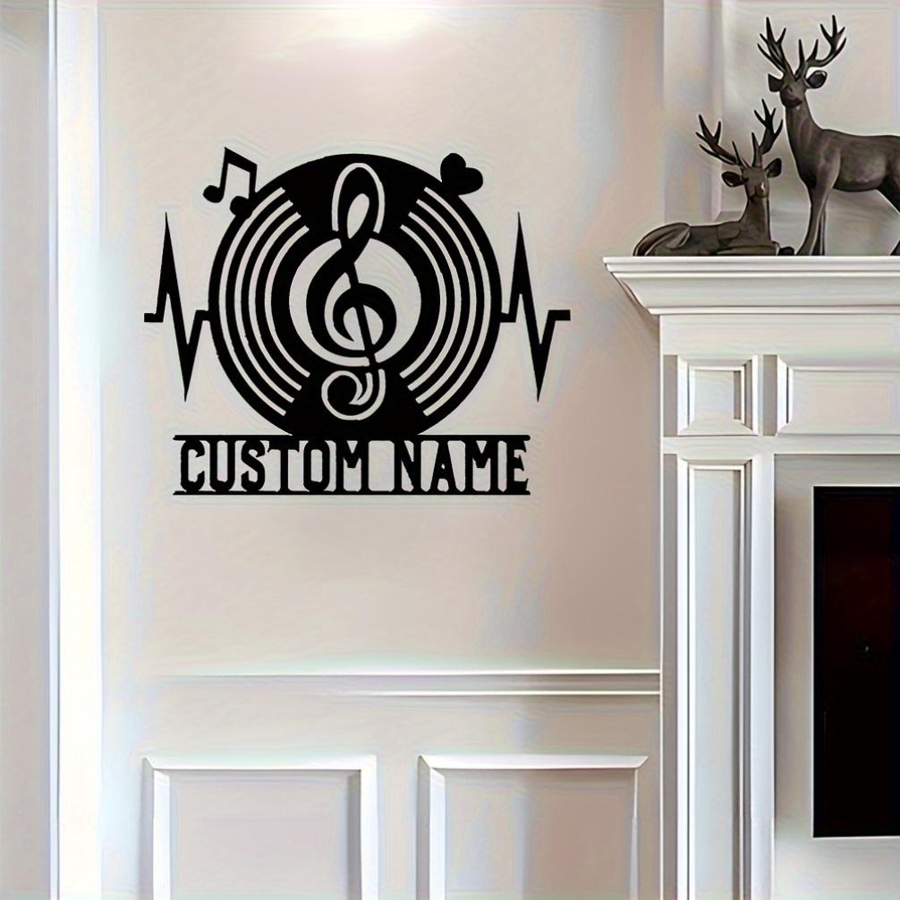 Индивидуальное украшение стены из металла - гараж, двор - идеальное украшение комнаты, индивидуальный логотип в 2D-плоскости, декоративный знак.