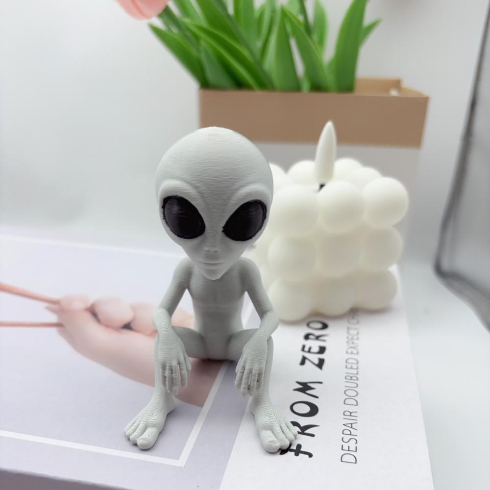 3D-печатные статуэтки фэнтезийных инопланетян, интересные космические украшения и забавные дизайны, подходящие для декора помещений/улицы