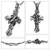 [M's Collection] Special Edition Bramble Cross Pendant Top (No Chain) Men's Sterling Silver 925 Necklace