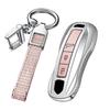 TECART Porsche Exclusive Key Case, Key Cover, Key Holder, Compatible with Porsche, Carrera, Cayenne,