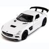 1:32 Scale Benz SLS AMG Model Car, Diecast Zinc Alloy Pull Back Toy Car with Sound and Light for Kids Boy Girl