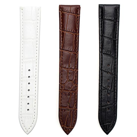 Женский мужской унисекс из искусственной кожи, ремешок для часов с пряжкой, черный, коричневый, белый