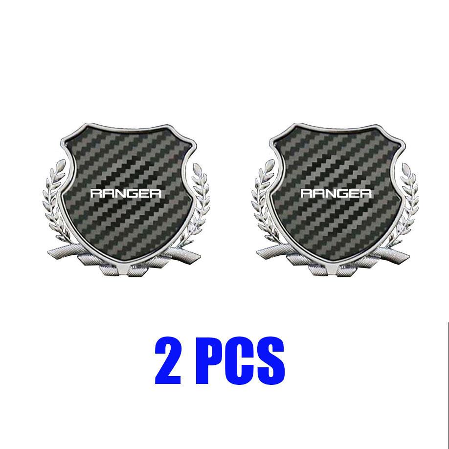 Zinc Alloy Metal Car Fender Emblem Side Window Badge Styling Decal For Ford RANGER Logo Exterior Modification Decor Accessories