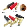 10Pcs Red Black 4mm Banana Plug Socket Connector Gold Plated / Nickel Plated 4mm Banana Male Female Binding Post Speaker Cable