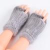 Women Gloves Real Knitted Mink Fur Fingerless Gloves Winter Mittens Strong Elasticity Real Fur Mittens For Ladies Cold Weather