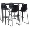 VidaXL 5-piece Bar Set Table and Pub Chairs Counter Furniture Bistro Furniture Kitchen Restaurant Home 279851