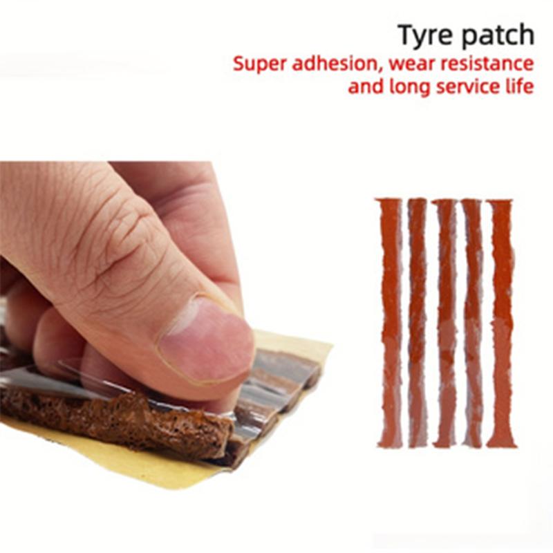 Инструмент для ремонта автомобильных шин Комплект для ремонта шин Набор инструментов для шпилек Авто Велосипед Бескамерные шины Прокол в шине Гараж Инструменты с резиновой полосой