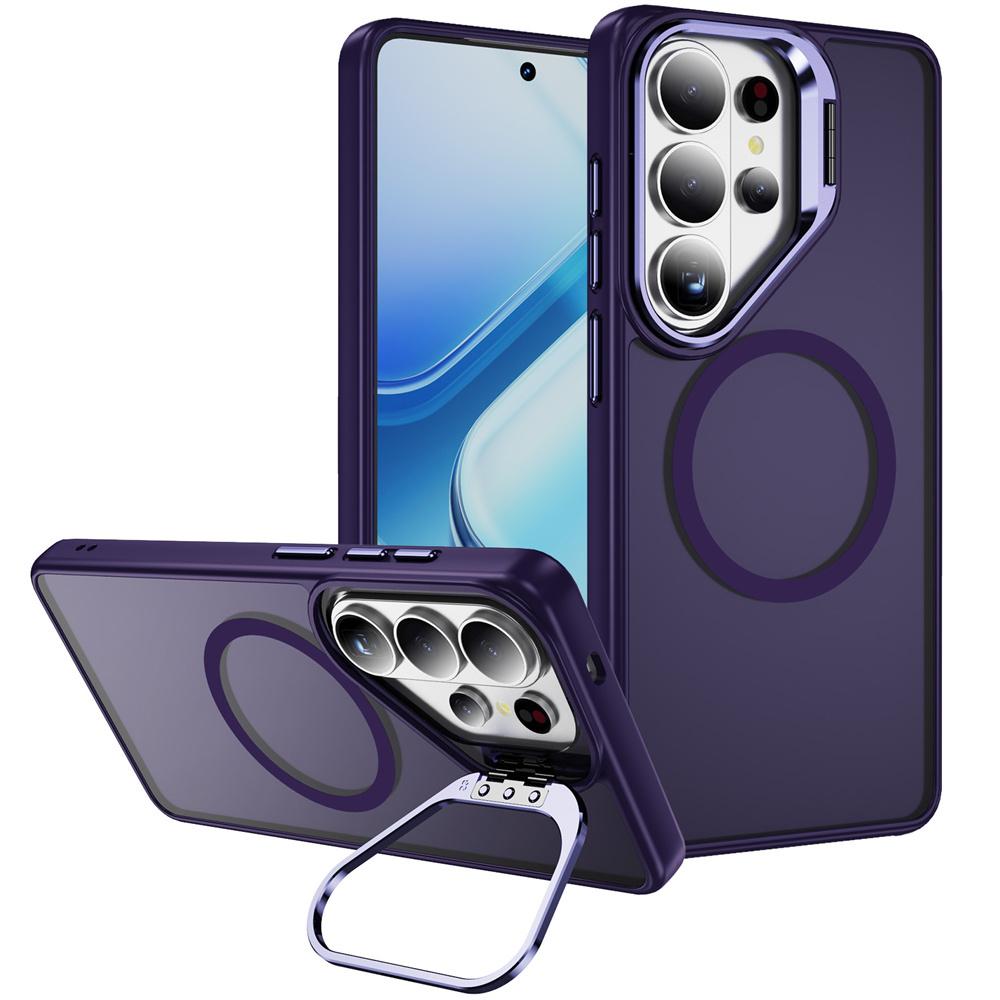 Invisible Lens Holder For Magsafe Translucent Phone Case For Samsung S26 S25 Edge FE S24 Ultra Plus Wireless Charge Matte Cover