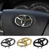 1 шт. 6,5x4,5 см Значок-наклейка на руль автомобиля для Camry Corolla CHR Rav4 Vios Crown Highlander Tundra Levin