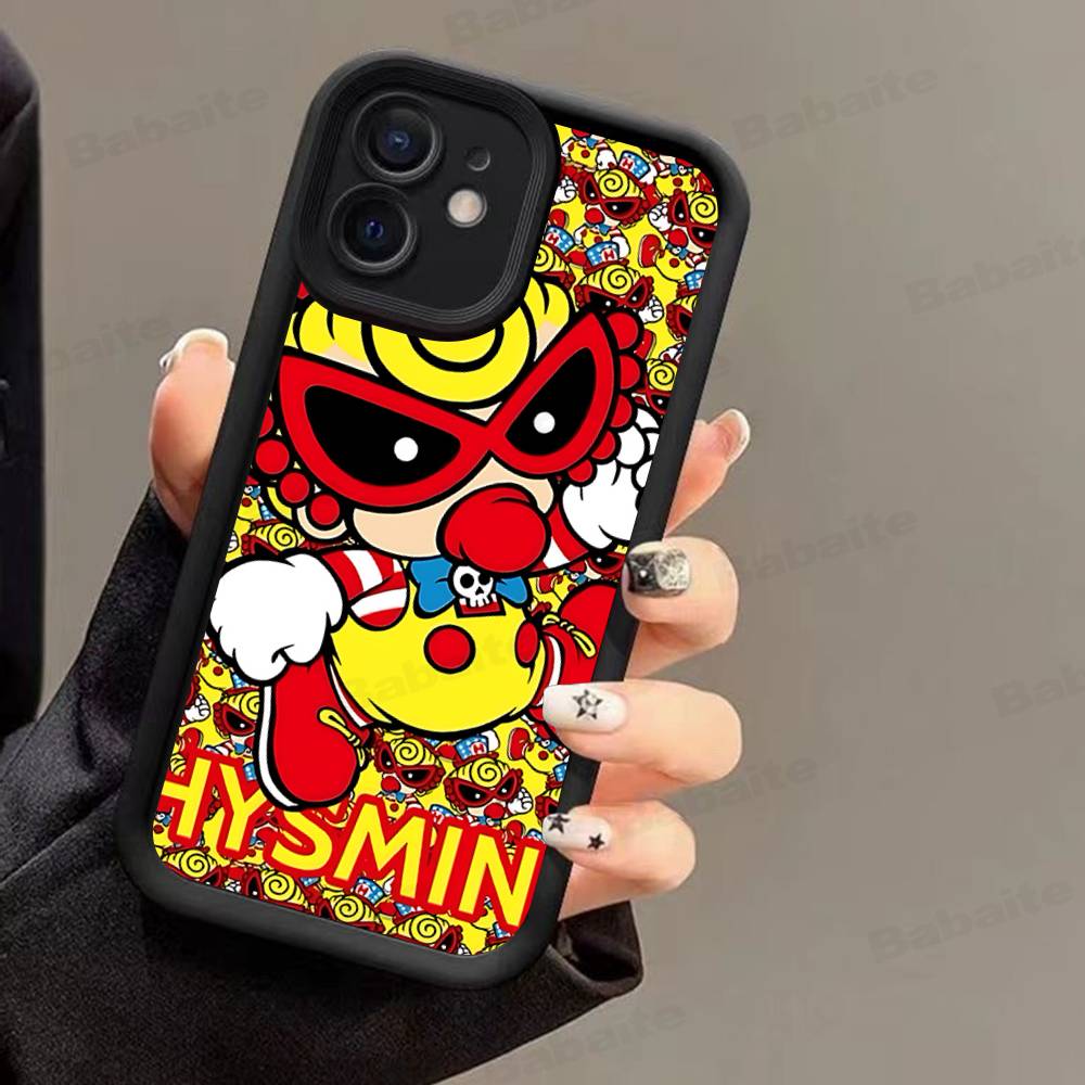 Fashion H-Hysteric Mini Phone Case For IPhone 17 16 15 14 13 12 11 Pro Max Plus Silicone Shockproof Case