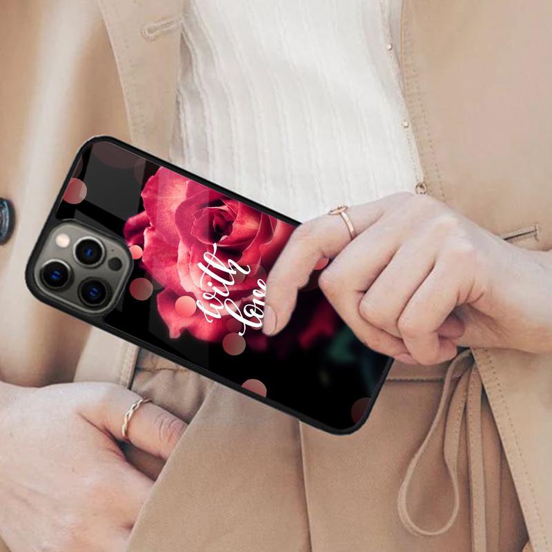 Love Red Rose Magnetic Phone Case For APPLE iPhone 17 Air 16 14 13 12 Pro Max 15 Plus Wireless Charge With MagSafe Cover