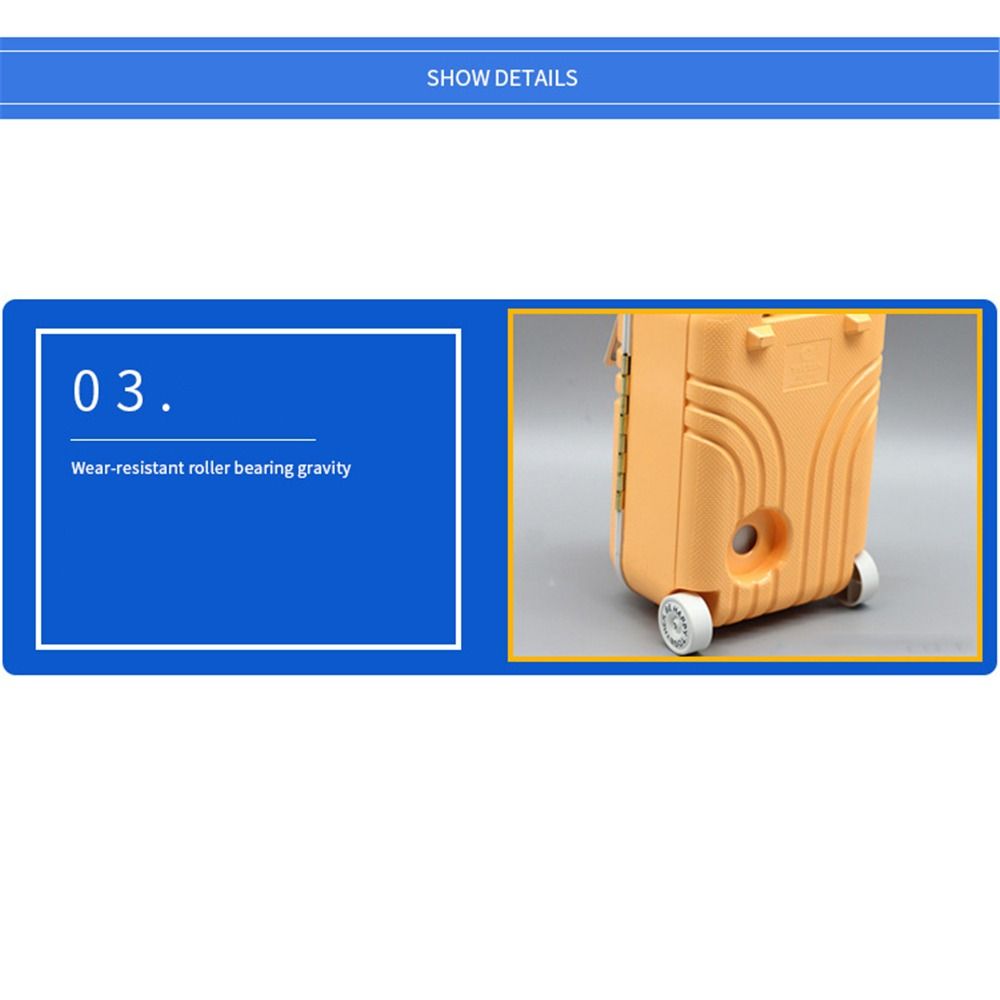 Dollhouse Decor Mini Business Doll Trolley Miniature Travel Case Doll Suitcase