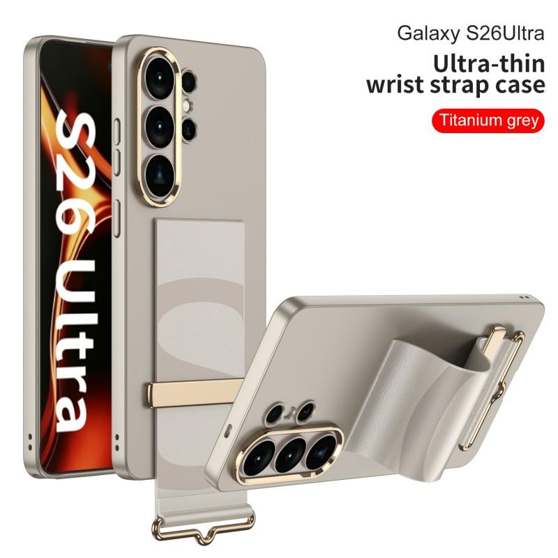 Ultra-Thin Matte PC Phone Case Galaxy S26 Ultra With Wrist Strap Shockproof Cover Men Women