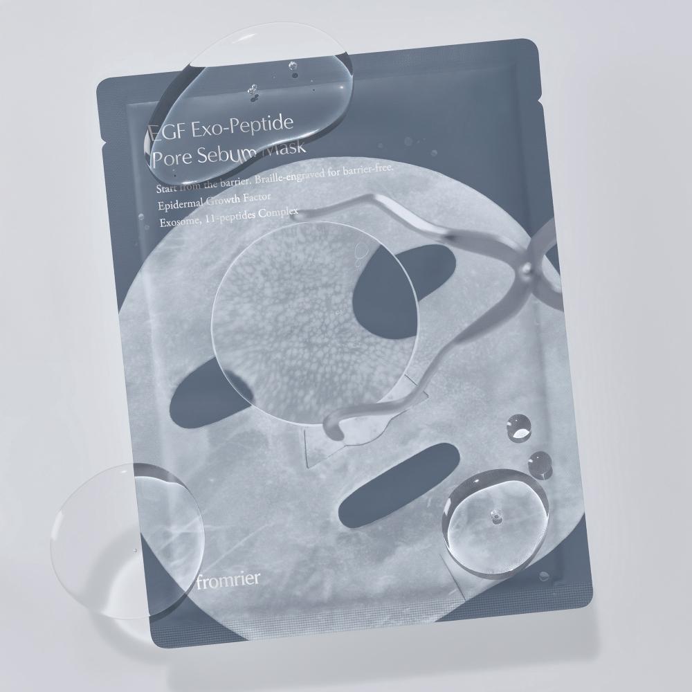 Fromlie [400 000 Copies Sold Sebum Pack] Fromlie Egf Sebum Pack Exopeptide Pore Sebum Mask 4 Sheets