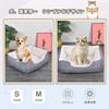 Кровать для кошек и собак Alien Pet Bed Bed Pet Cushion Sofa Fluffy Cold Protection Washing Gloss Absorbent Airable All Seasons Anti-Slip (Серый/С)