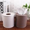 Round Simulation Rattan Tissue Storage Box Decorative Paper Roll Holder  Kitchen