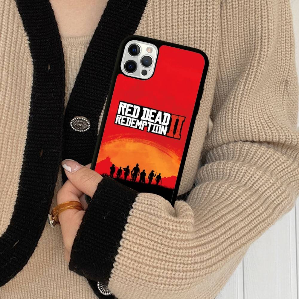 Чехол для телефона Red Dead R-Redemption Для IPhone 17 16 Pro Max Air 13 12 Mini 14 15 Plus 11 PC+TPU Задняя крышка