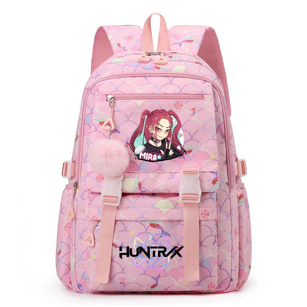 Anime K-Pop Demon Hunters Printed Backpack Large Capacity Waterproof Bookbag Student Boy Girl Schoolbag Outdoor Laptop Travel Bag Mochila