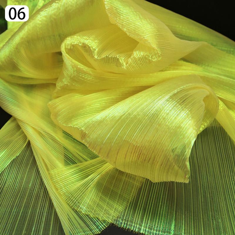 Organza Mermaid Pleated Fabric Ruffled Tull Wedding Photography Background Stage Decoration for Costume Party Dress Sewing Craft